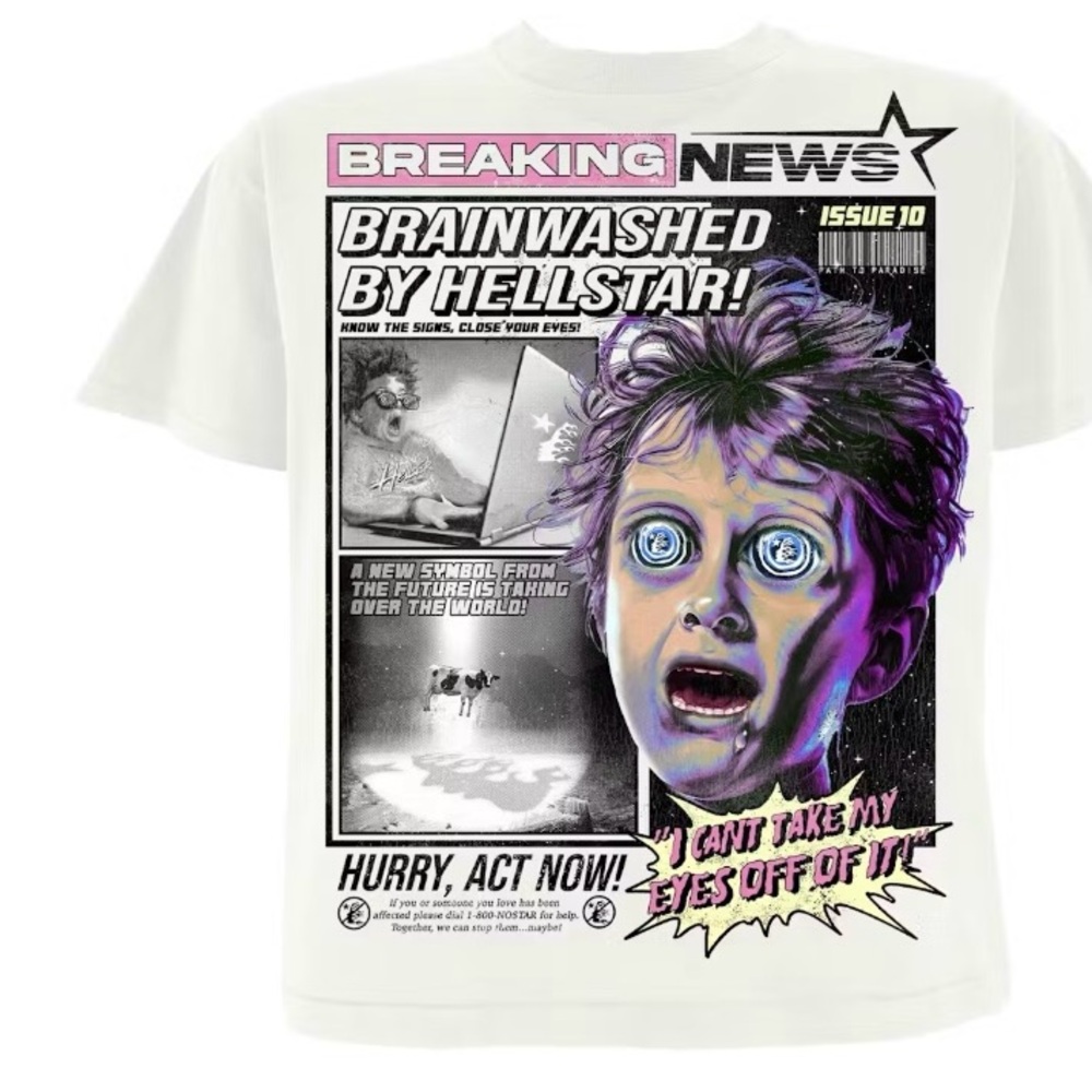 Graphic Print White T-Shirt